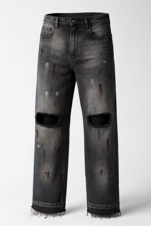 WILSONVIANO WOUNDED KNEE JEANS SIZE - L