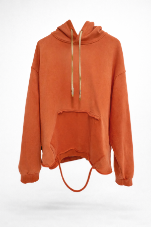 WILSONVIANO - DELIGATE ORANGE HOODIE XL